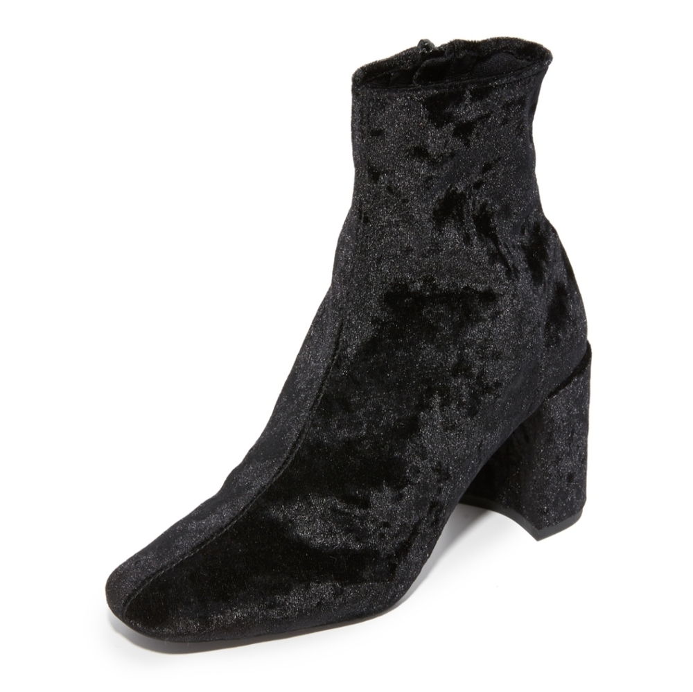 Jeffrey Campbell velvet ankle booties